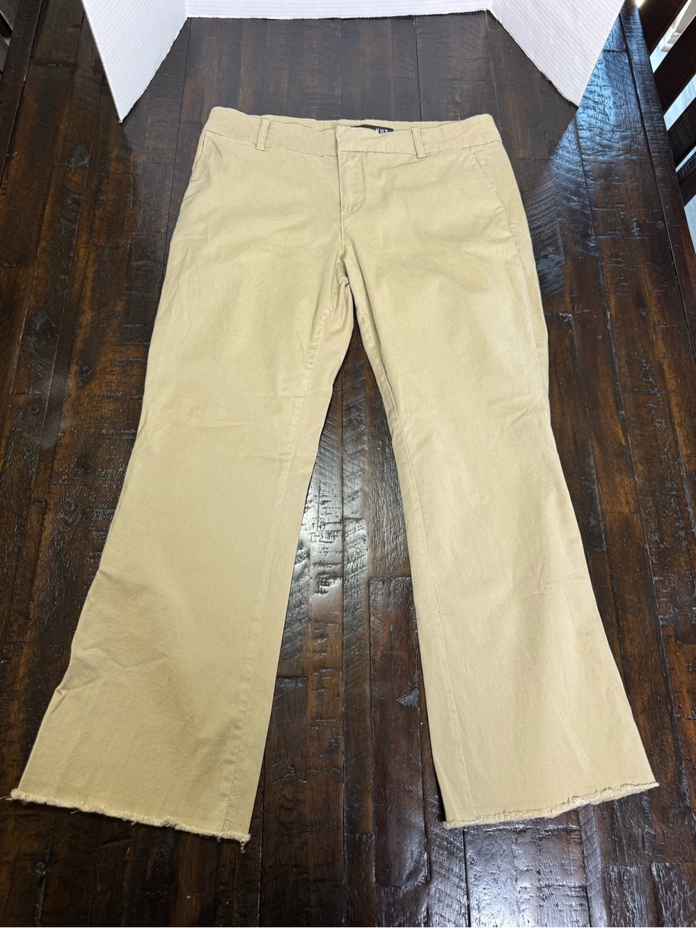 Kut from the Kloth Beige Wide-Leg Jeans